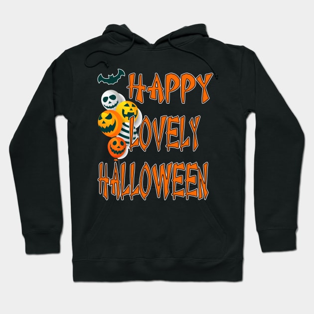 happy lovely halloween unisex Hoodie by bakry